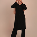 Tamara Knit Two Piece Matching Set - Black