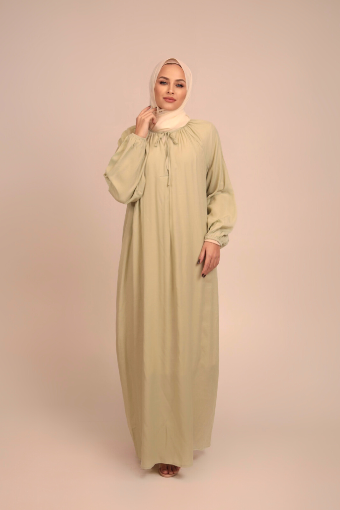 Sahara Maxi Abaya - Mint Tea