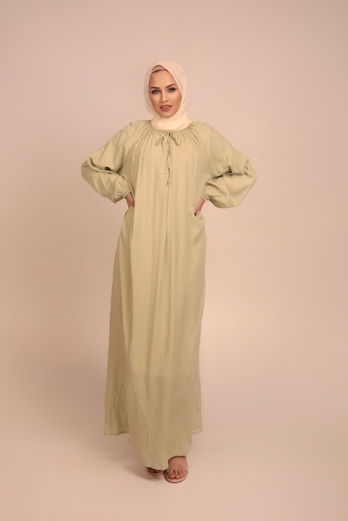 Sahara Maxi Abaya - Mint Tea