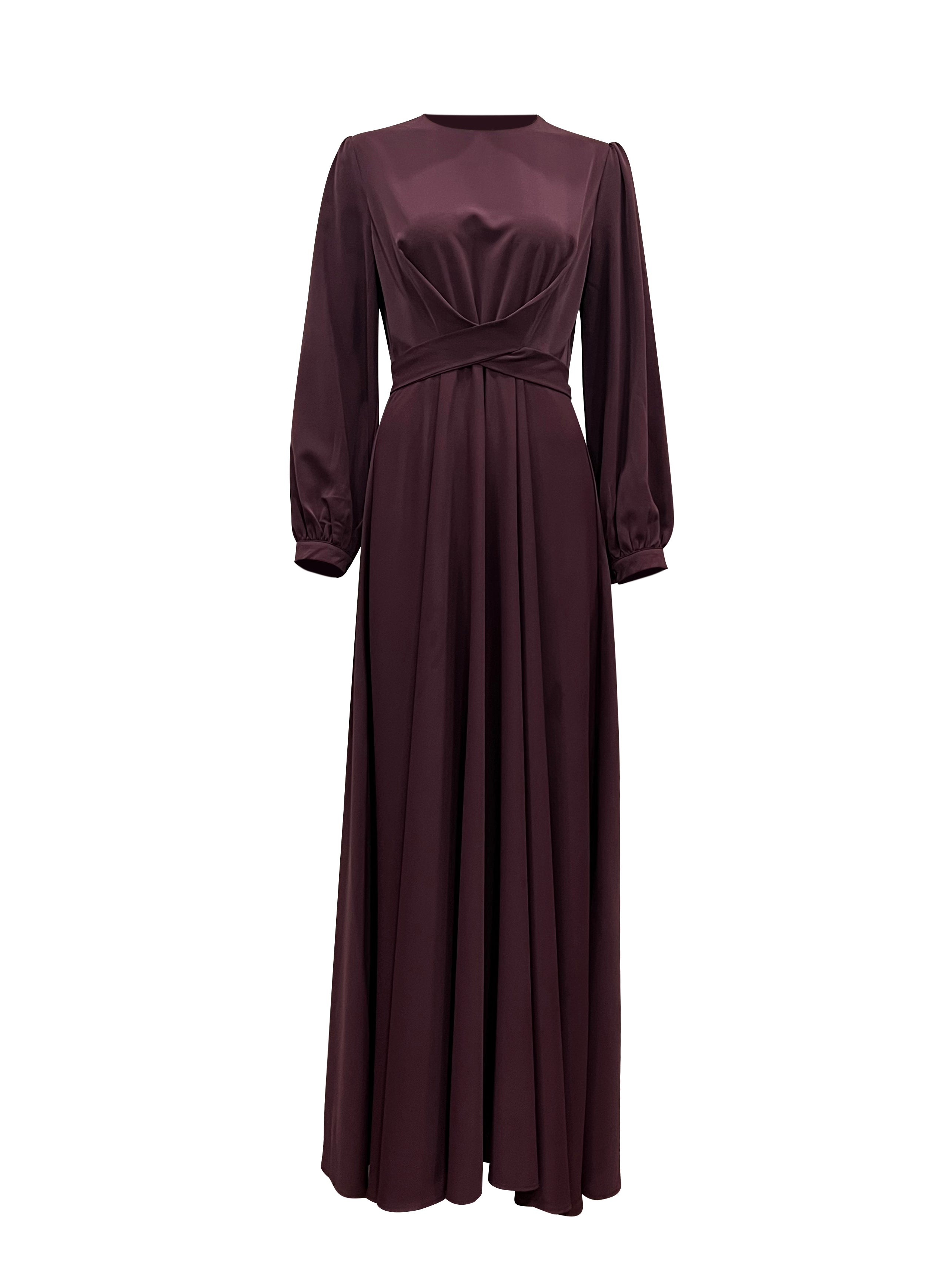 Imani Wrap Maxi Dress - Plum