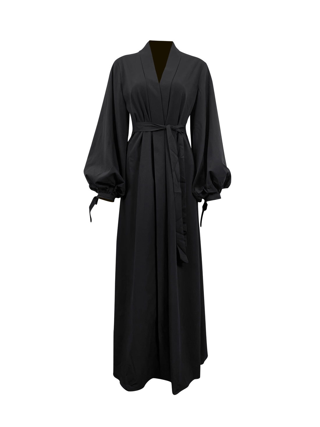 Vera Wrap Abaya - Onyx Black