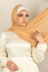 DULCHE DE LECHE Georgette Chiffon Scarf-AllScarves-Niswa Fashion