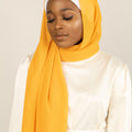 MARIGOLD Georgette Chiffon Scarf-AllScarves-Niswa Fashion