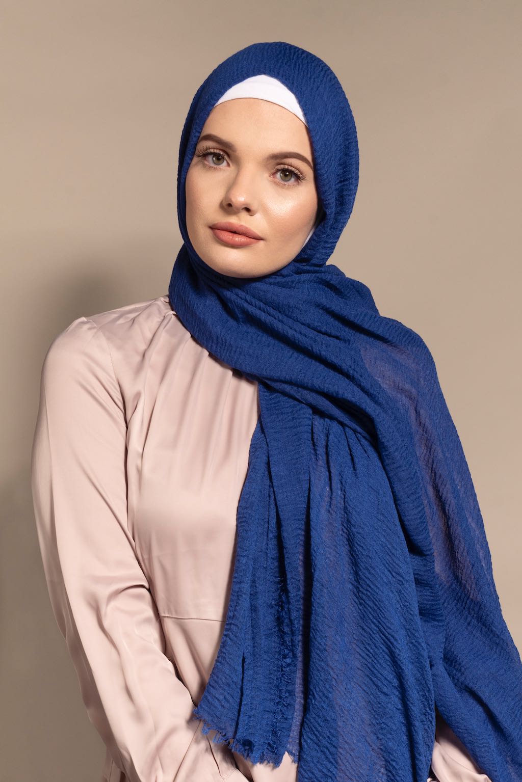 ROYAL BLUE Premium Cotton Scarf