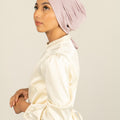 Tie Back Hijab Cap - Mink