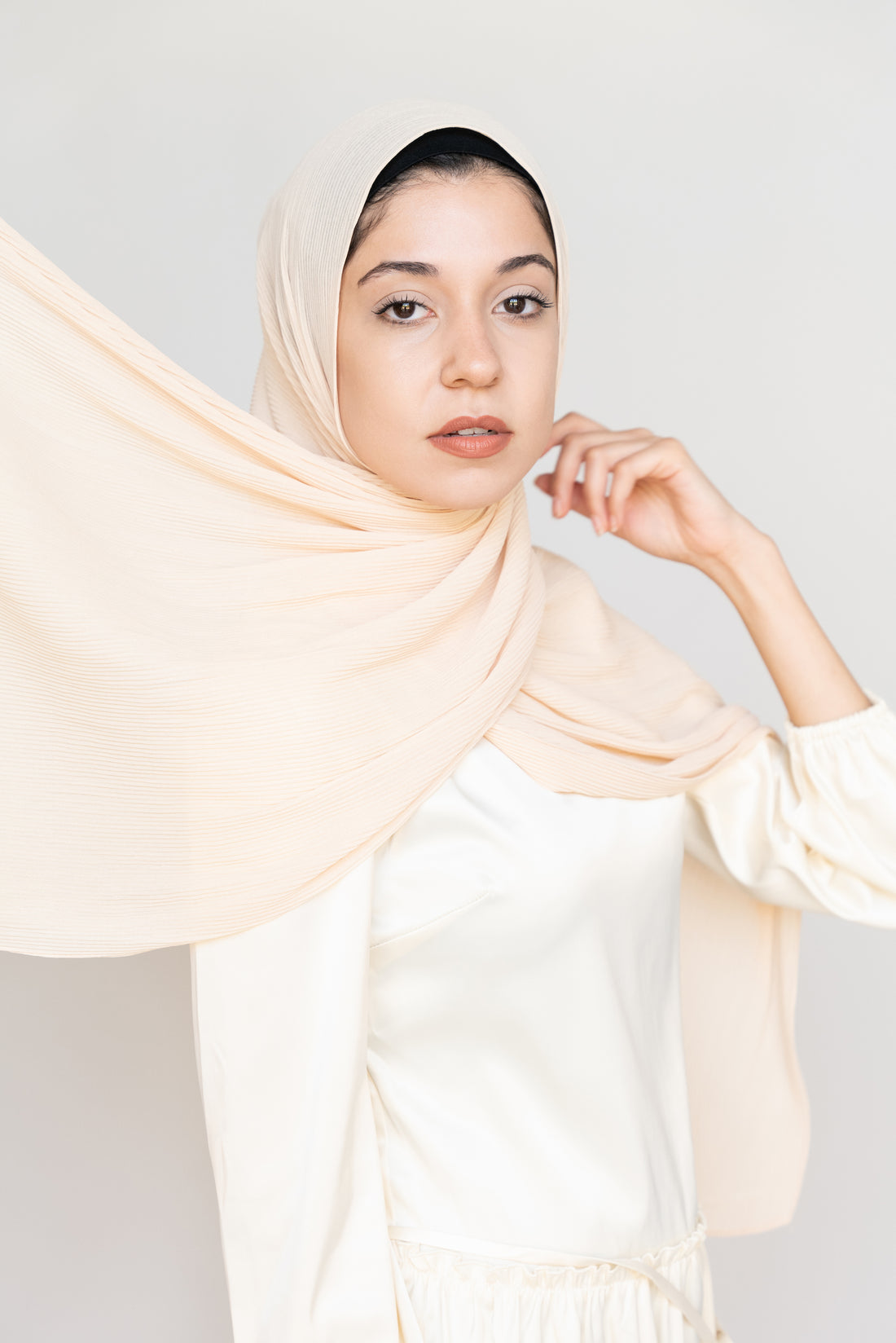 ALABASTER Pleated Chiffon