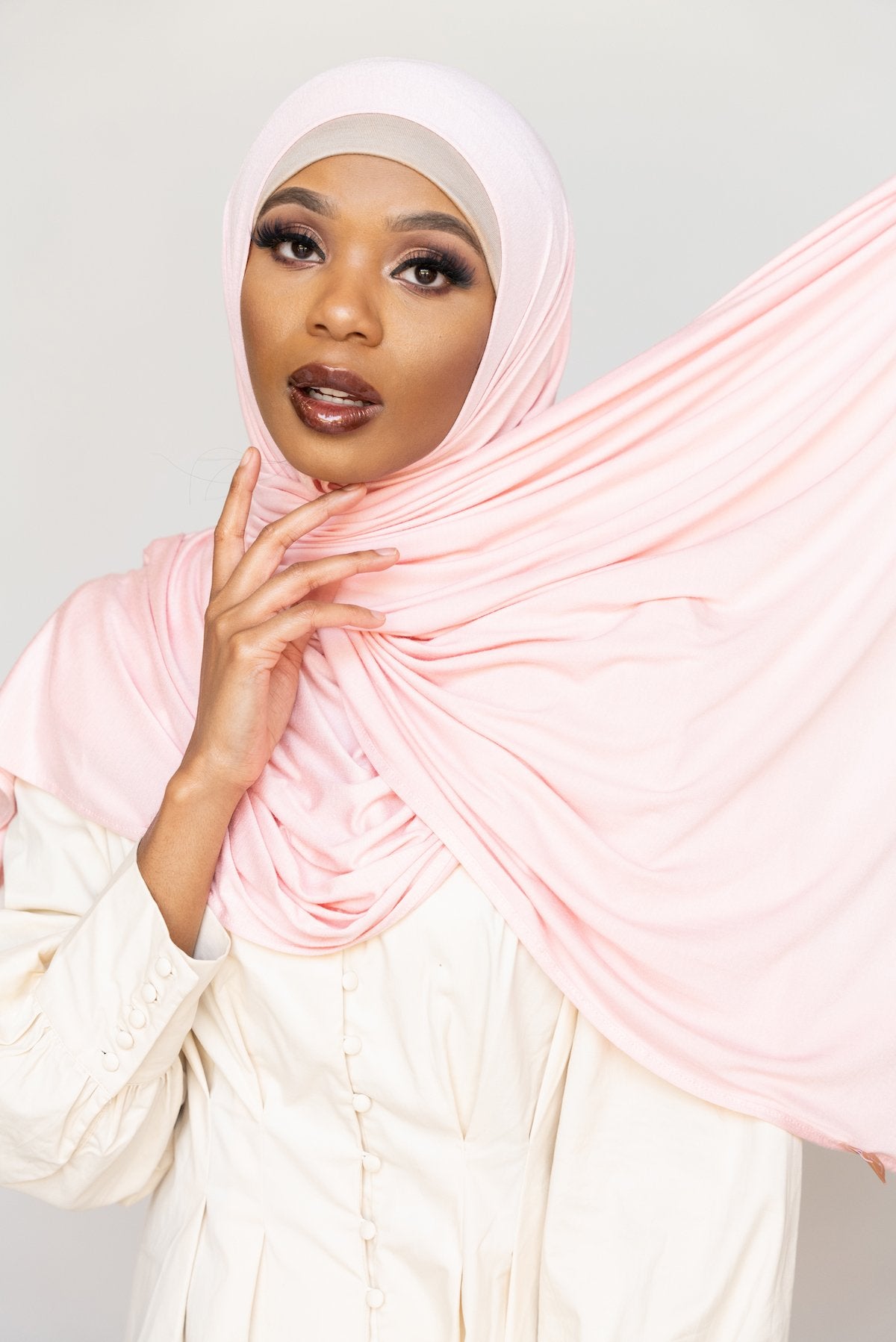 PINK MOIRE Premium Jersey-AllScarves-Niswa Fashion