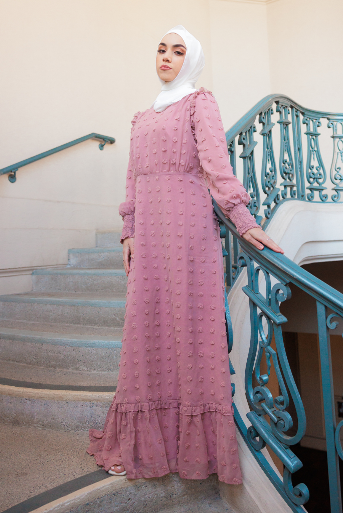 Dark mauve maxi sales dress