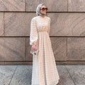 Eva Maxi Dress - Embossed Dots-Niswa Fashion