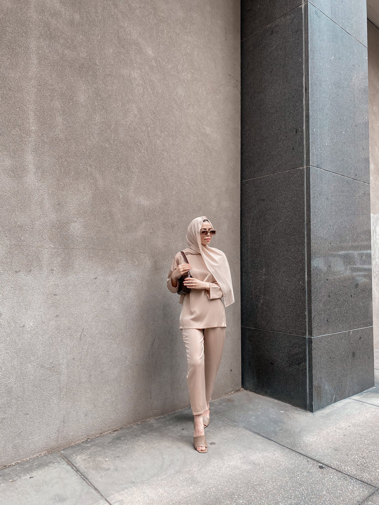 Zara Top & Trouser Set - Latte-Niswa Fashion