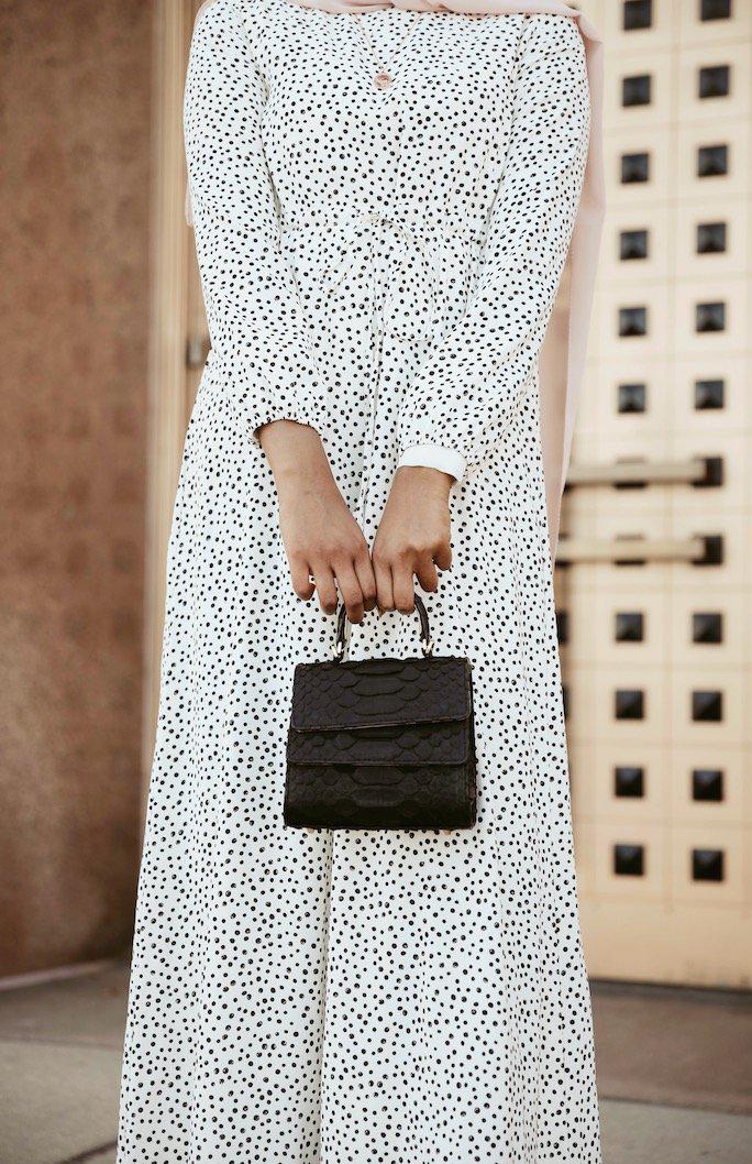 Polka Passion Maxi Dress - Yin and Yang-Niswa Fashion
