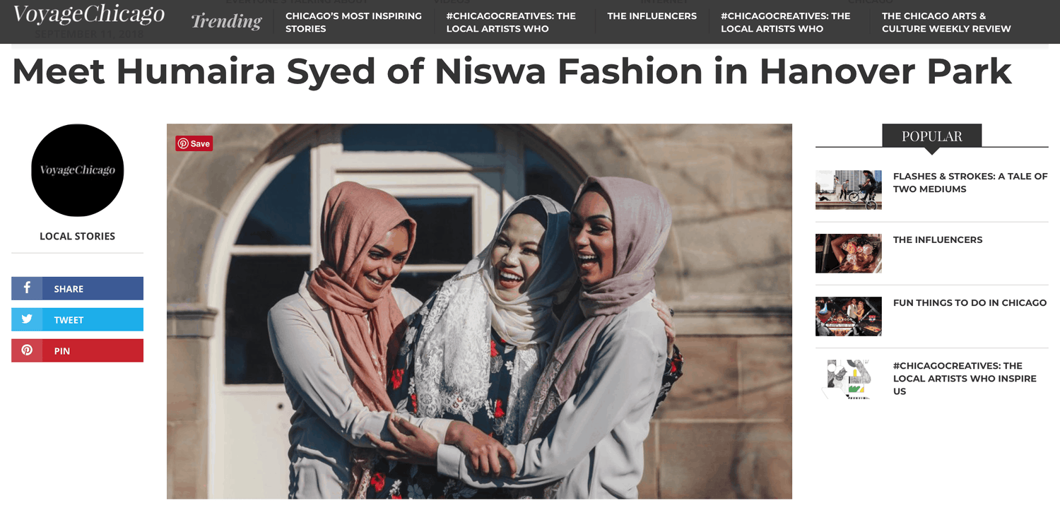 We got featured!-Niswa Fashion