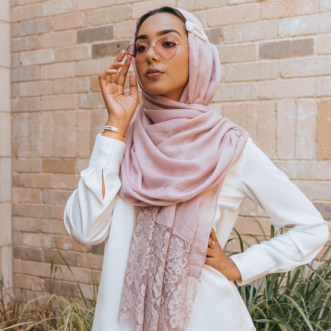 Lace Edge Women's Scarves-Niswa Fashion