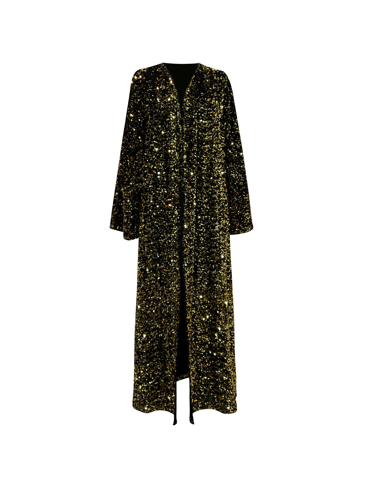 Ridaa Sequin Abaya - Liquid Gold