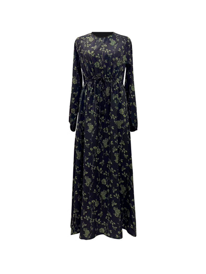 Samar Floral Dress - Midnight Garden