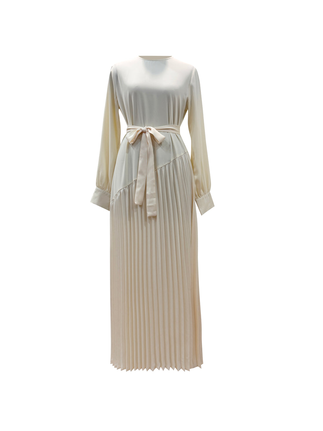 Zeenat Pleated Maxi Dress - Ivory