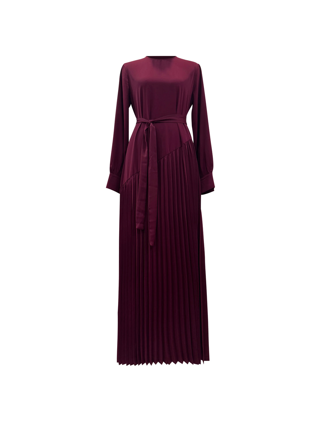 Zeenat Pleated Maxi Dress - Mulberry Rose
