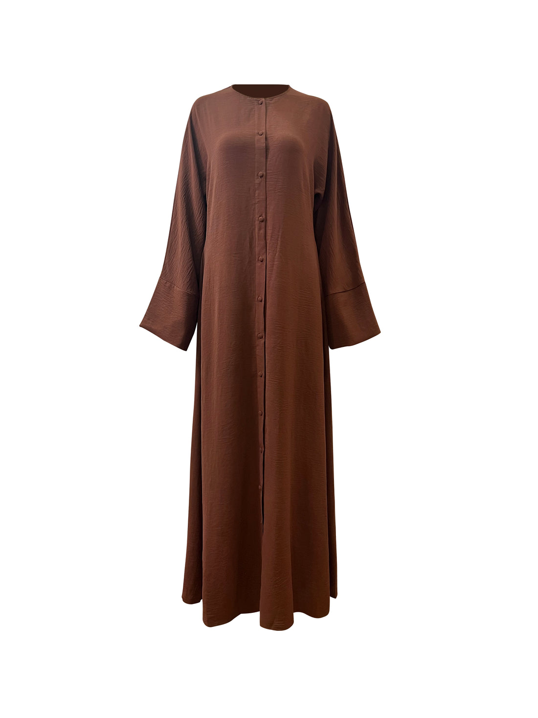 Salma Button Down Maxi - Dark Brown