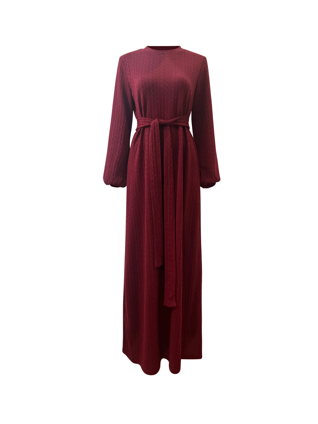 Ayesha Knit Maxi Gown - Ruby Red