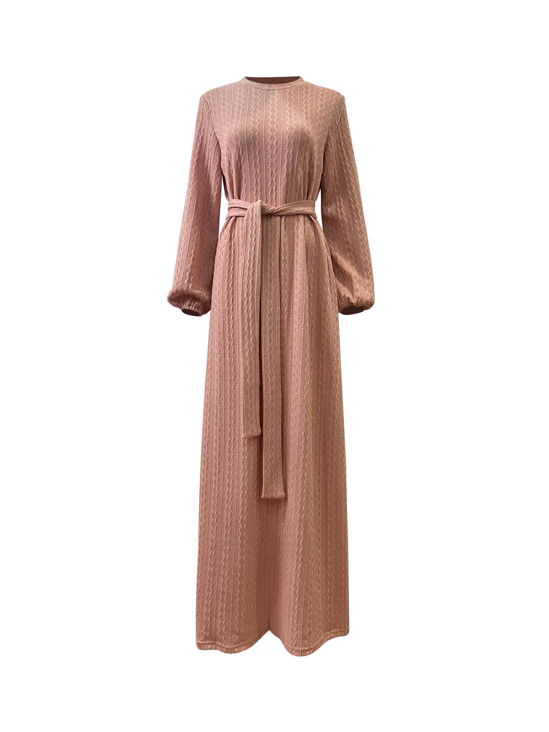 Ayesha Knit Maxi Gown - Tea Pink