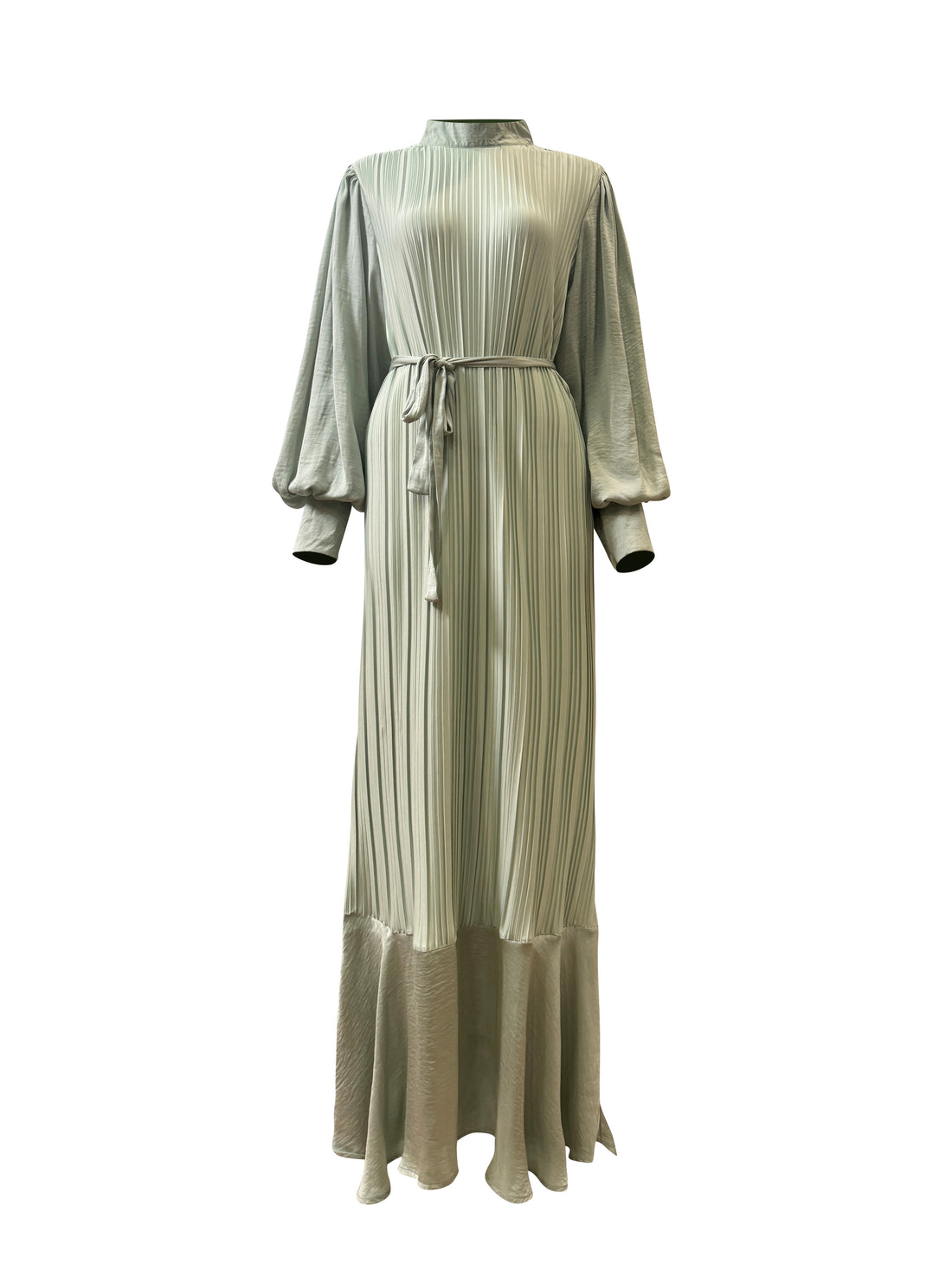 Isadora Pleated Maxi Dress - Misty Sage