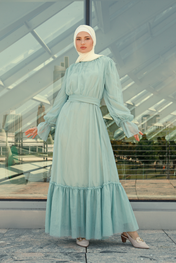 Shireen Maxi Gown - Frosted Mint