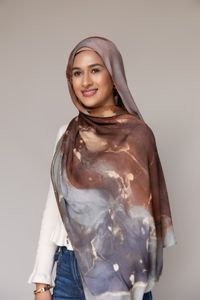 PRINTED MODAL - TAUPE MIRAGE