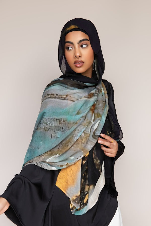 PRINTED MODAL - MIDNIGHT TIDE