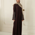 Najat Keffiyah Abaya - Toasted Mocha