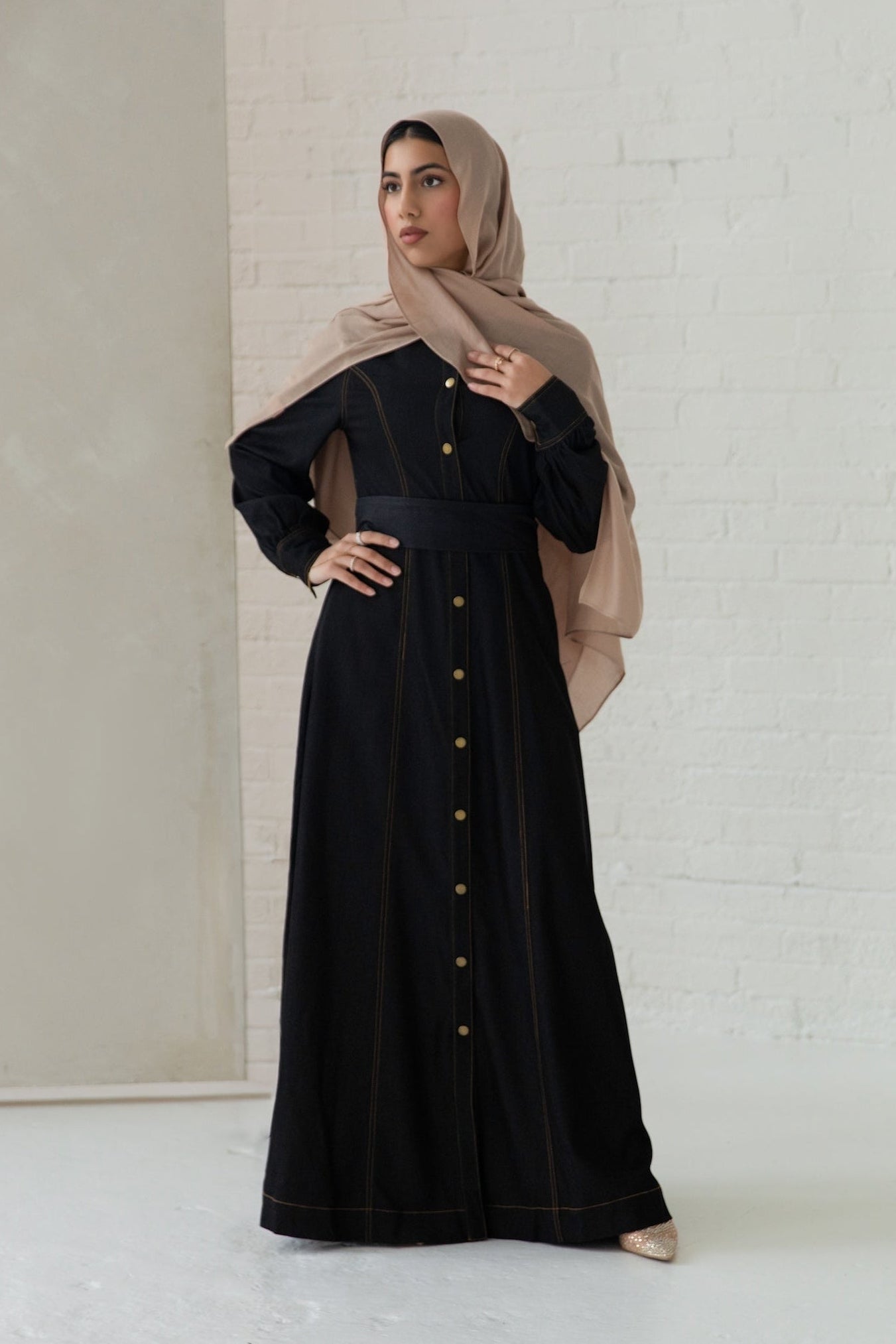 Zeina Denim Dress - Midnight