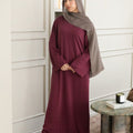 Hana Comfort Abaya - Cherry Red