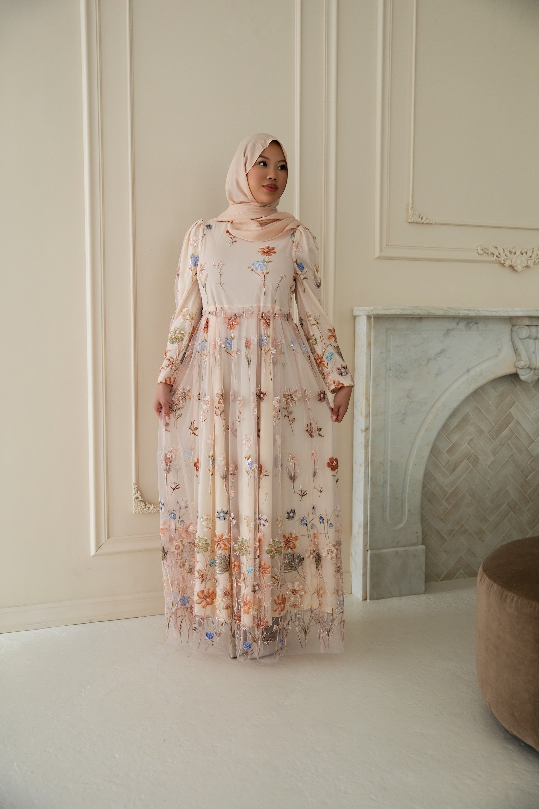 Samiha Embroidered Dress