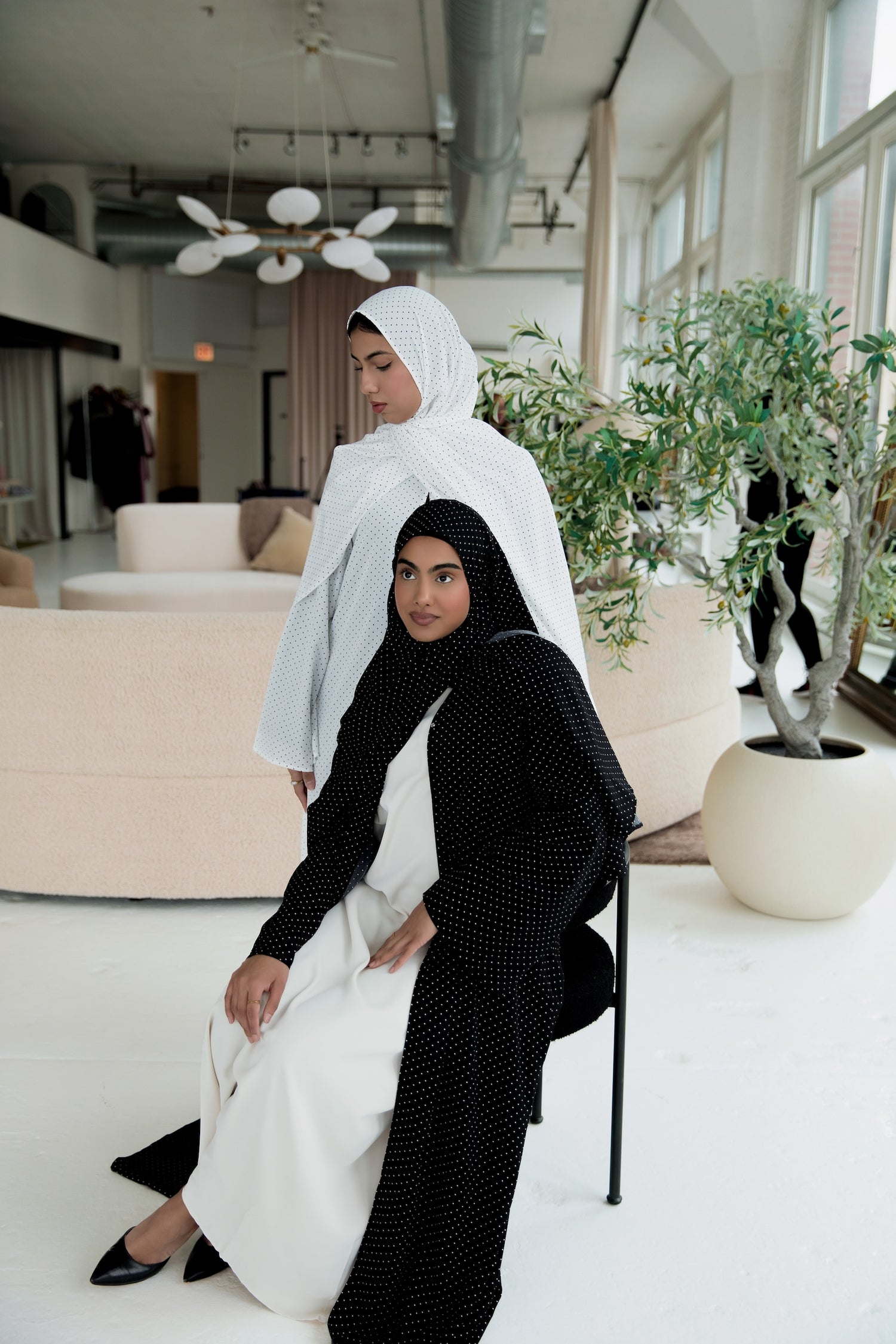 Qamar Kimono Abaya - Vanilla Bean