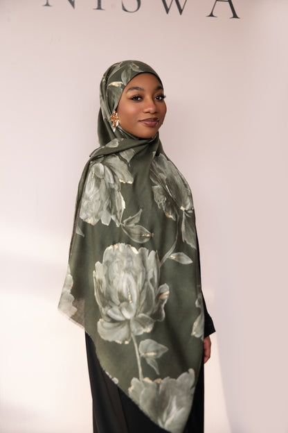 Willow Sage Printed Viscose