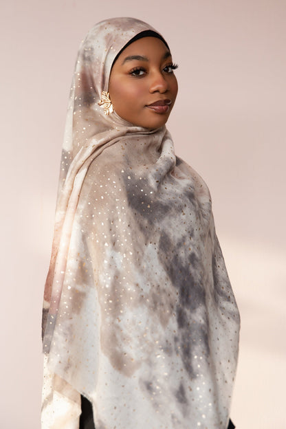 Golden Ash Stardust Printed Viscose