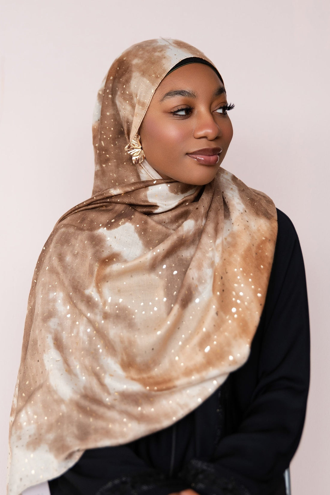 Amber Stardust Printed Viscose