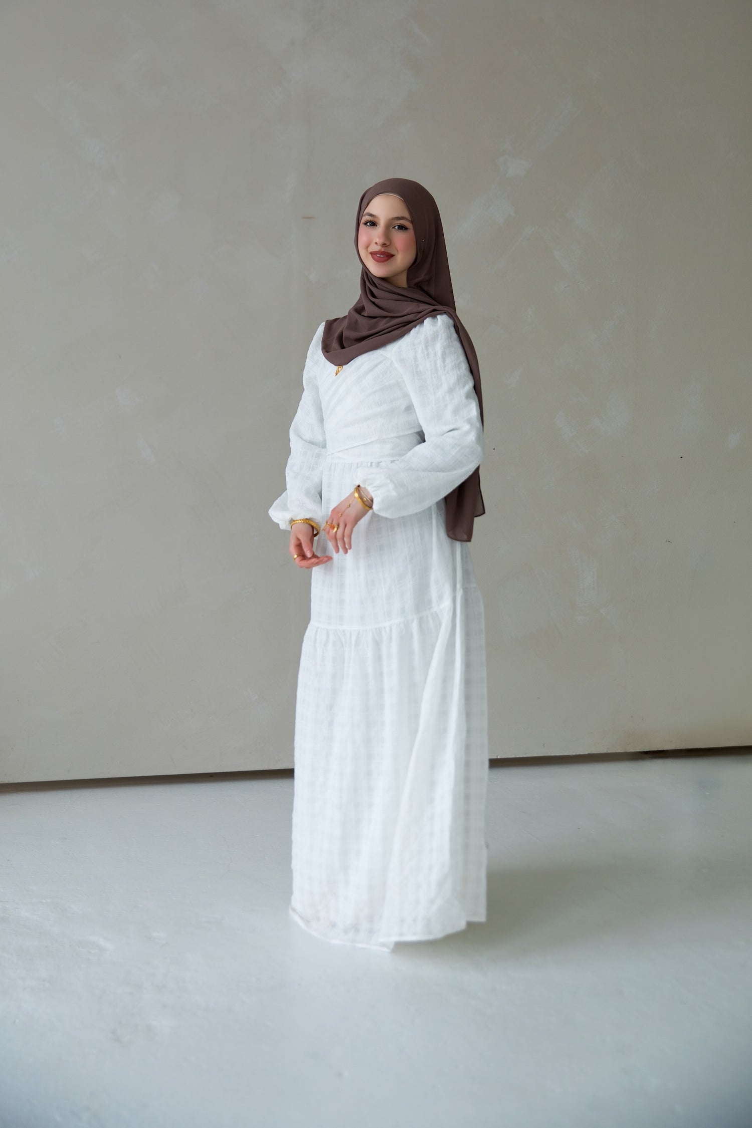 Victoria Wrap Maxi Dress - Snow