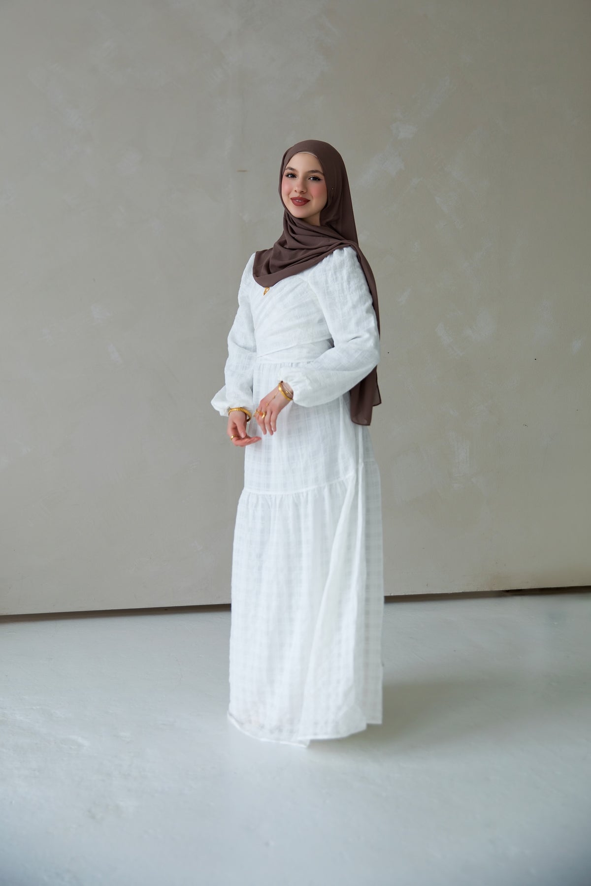 Victoria Wrap Maxi Dress - Snow