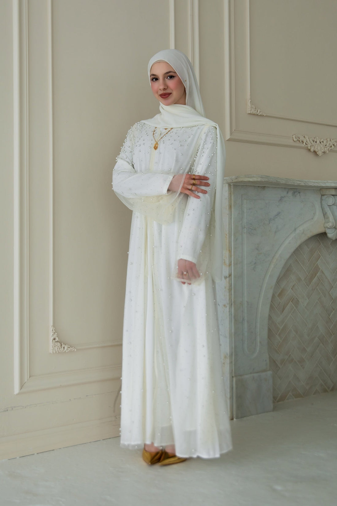 Akoya Pearl Abaya - Nahar