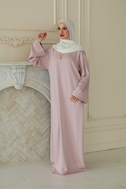 Hana Comfort Abaya - Bare Blush