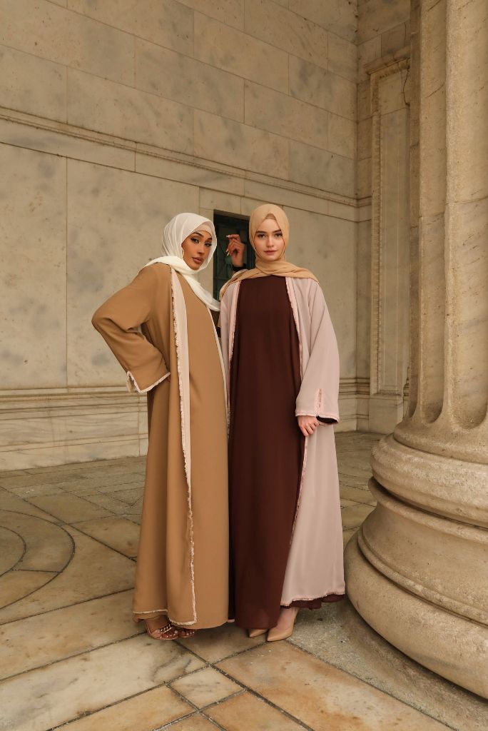 Alwan Reversible Kimono Abaya - Rosewood Blush (Copy)