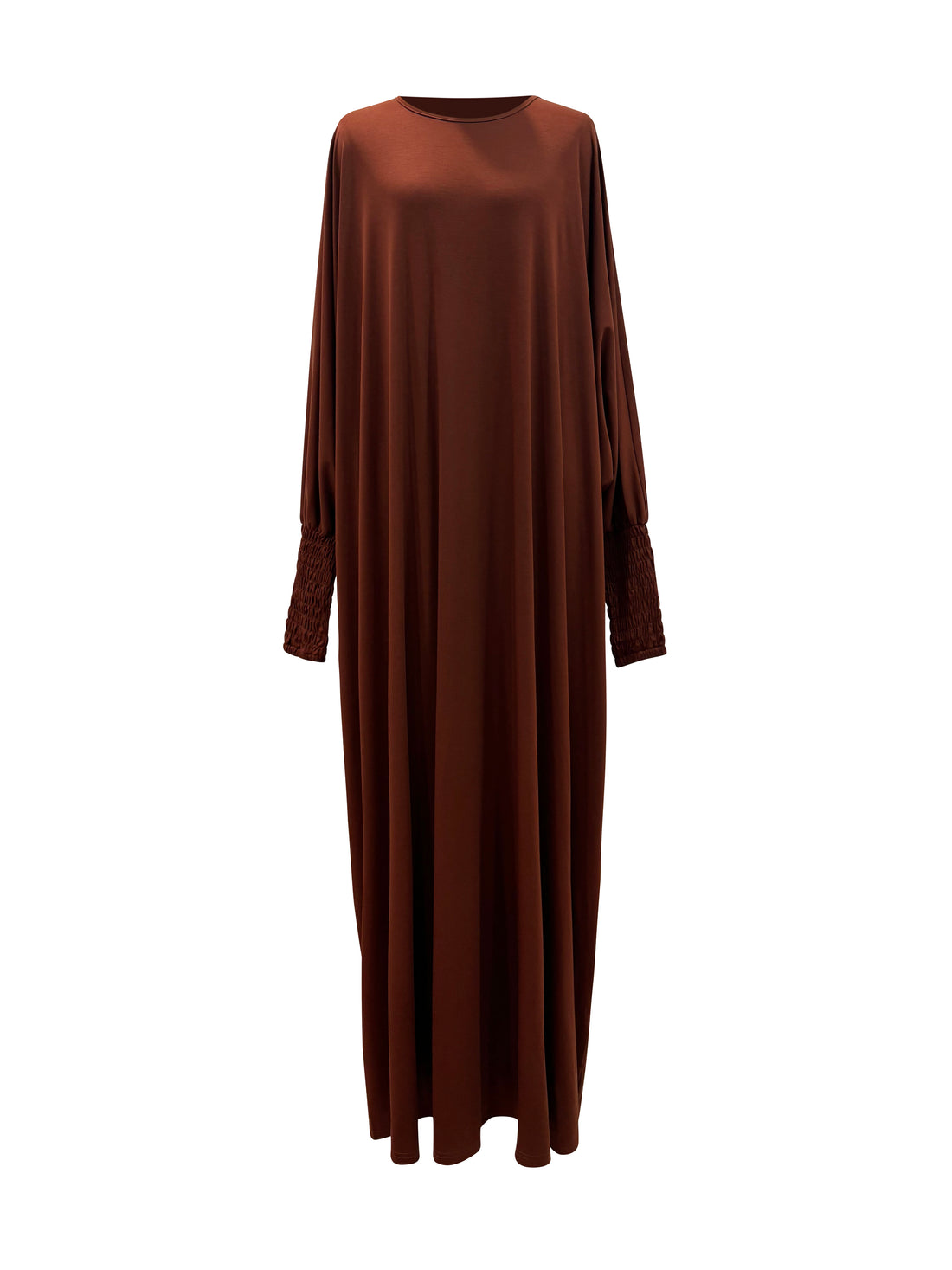Madinah Smocked Sleeve Batwing Abaya - Antique Copper