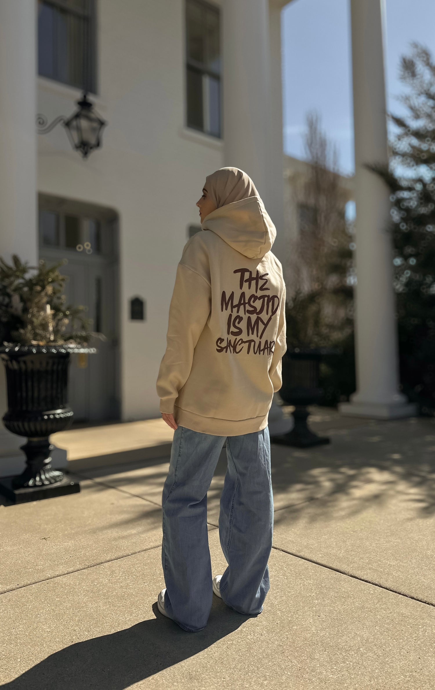 The Masjid Is My Sanctuary Hoodie - Classic Tan