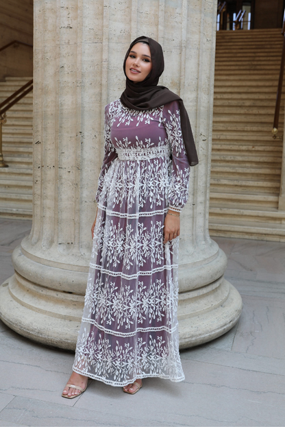 Shop Avery Lace Maxi Dress - Plum Parfait - NISWA Niswa Fashion Shop Avery Lace Maxi Dress - Plum Parfait - NISWA Niswa Fashion