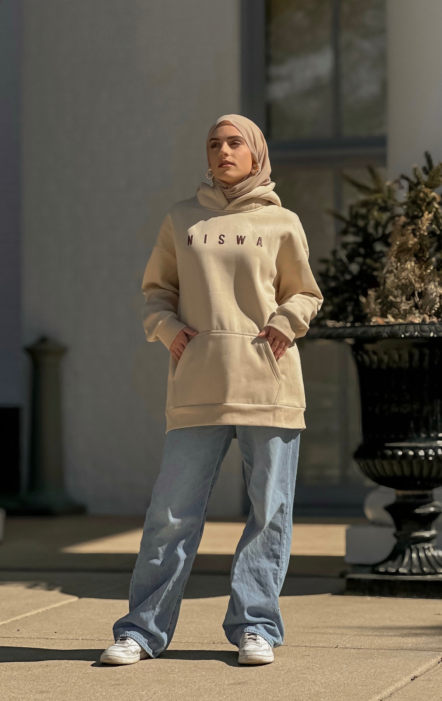 The Masjid Is My Sanctuary Hoodie - Classic Tan