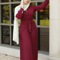 Zeenat Pleated Maxi Dress - Mulberry Rose