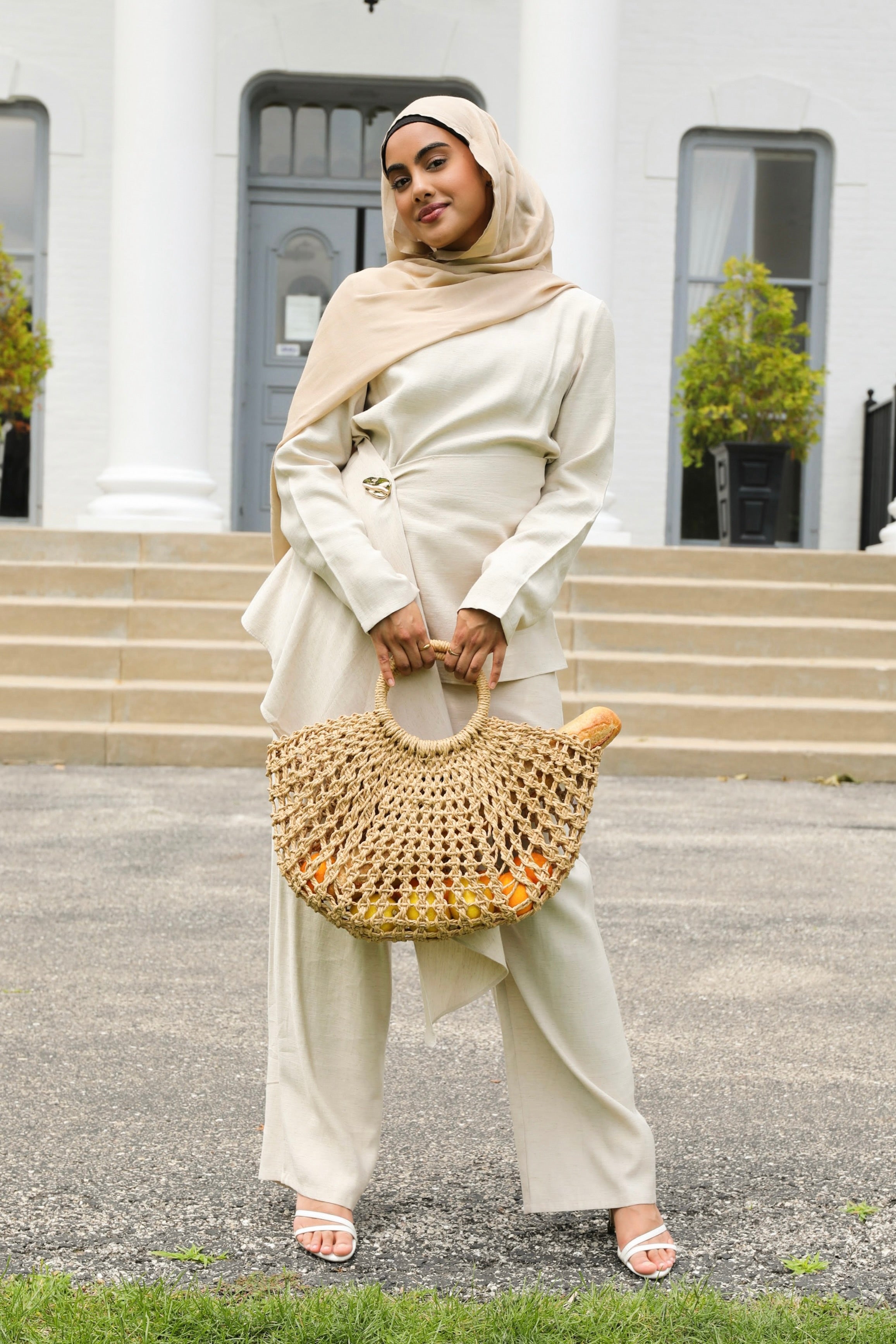Aurelia Linen Two Piece Set - Wheat