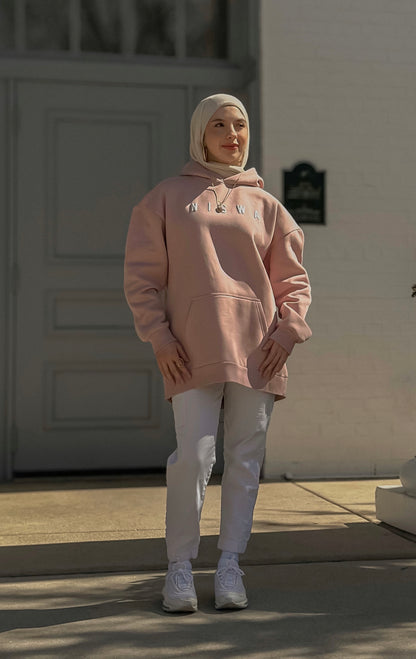 The Masjid Is My Sanctuary Hoodie - Dusty Pink