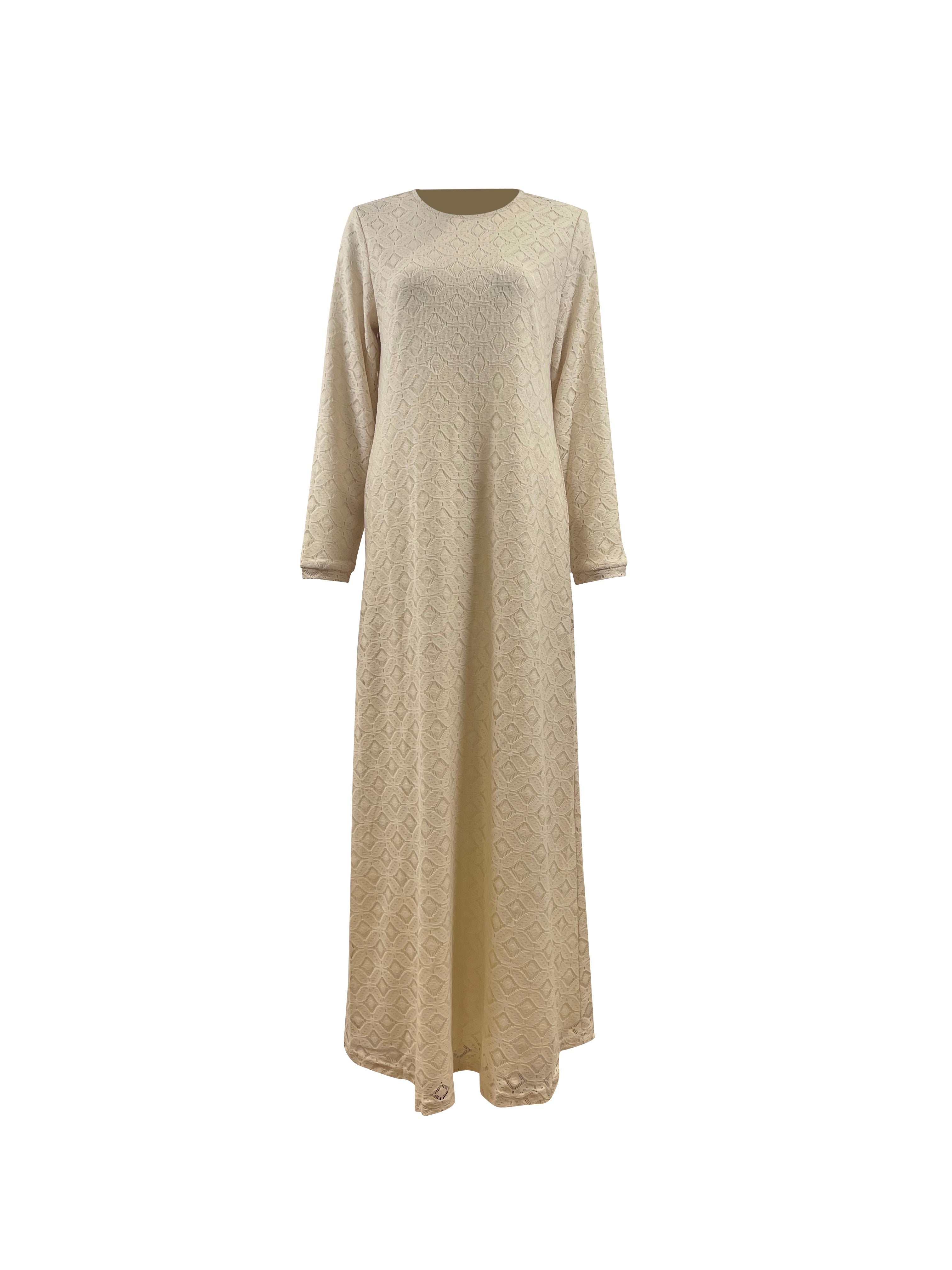 Chemise Lace Maxi Gown - Alabaster