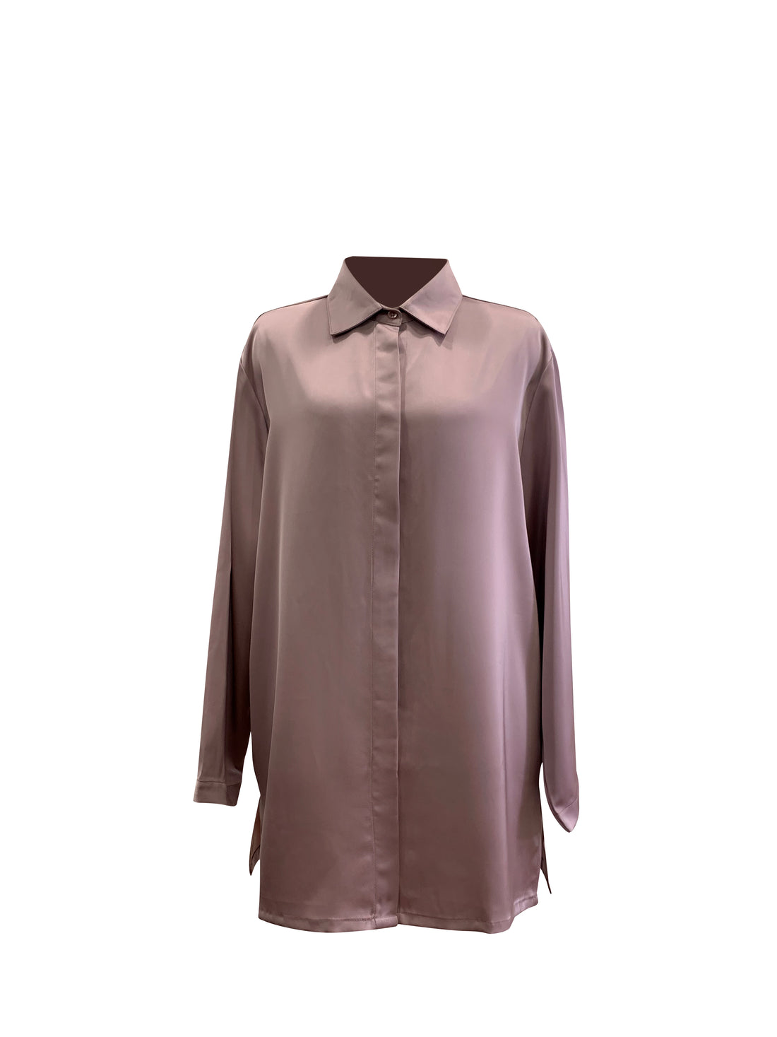 Layna Satin Top - Lavender Pink